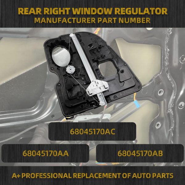 Rear Window Regulator Dasbecan Steel Cable Design-1