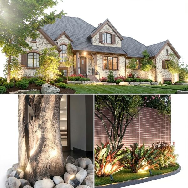 LED Landscape Lighting Kit SUNVIE 12 Pack Low Voltage with 100ft Wire-6