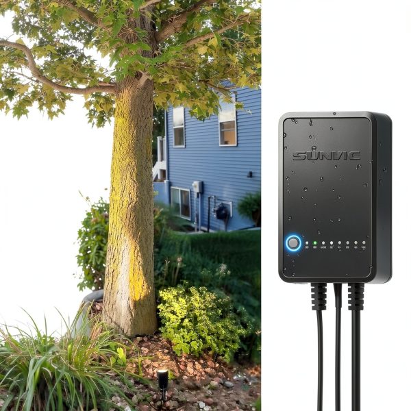 LED Landscape Lighting Kit SUNVIE 12 Pack Low Voltage with 100ft Wire-5