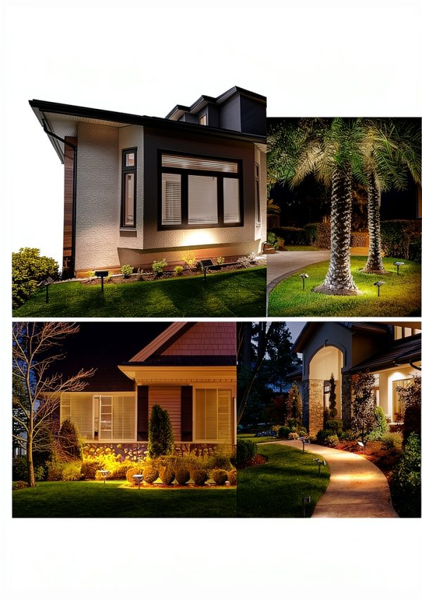 Solar Spotlights JACKYLED 84-LED 4 Pack Waterproof Adjustable-8